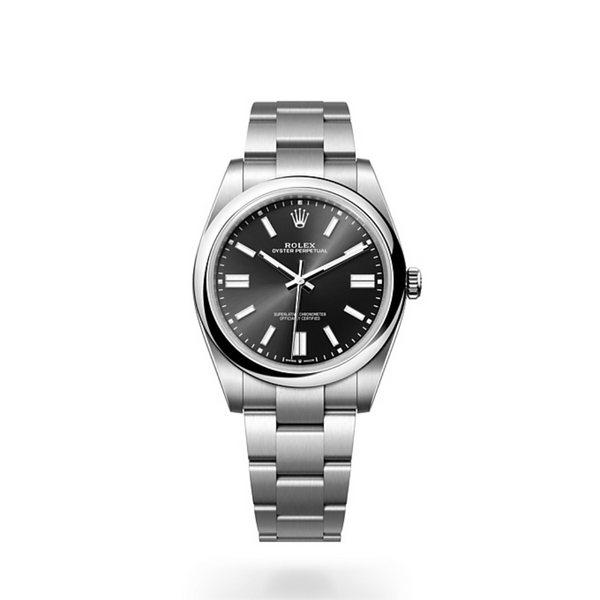 Rolex Oyster Perpetual - Quadrante Nero Brillante