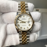 Rolex Datejust - Bianco/Oro