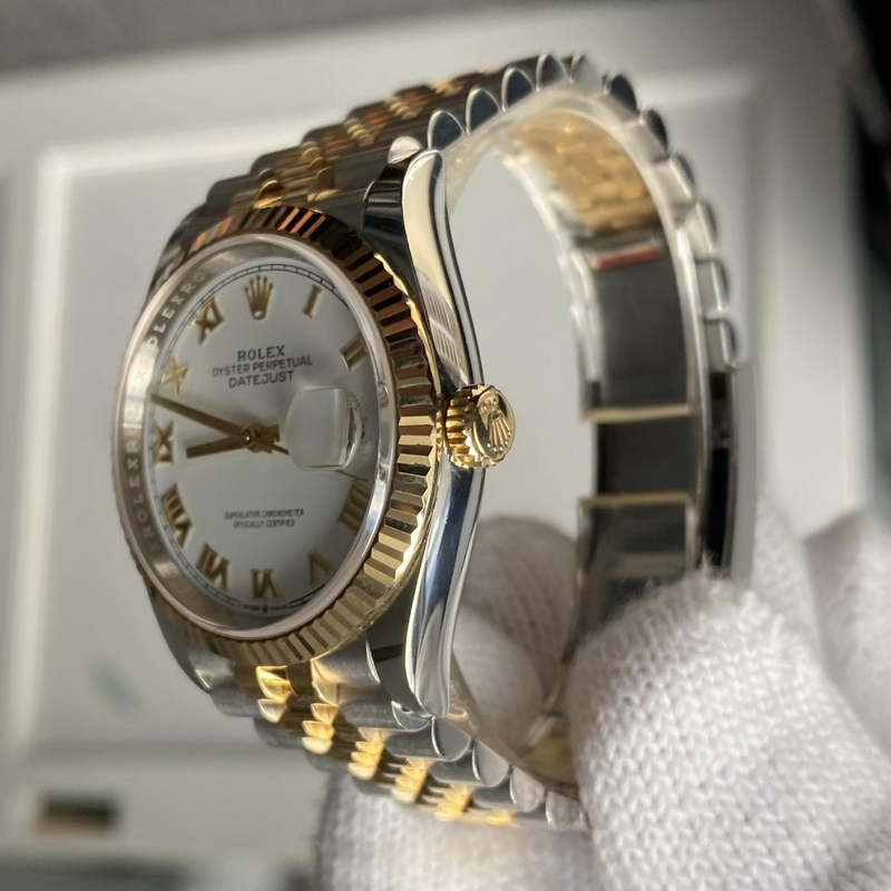 Rolex Datejust - Bianco/Oro